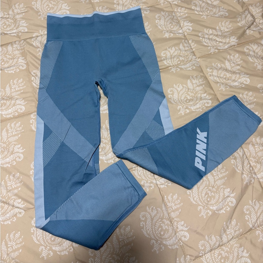 PINK Victoria's Secret Blue Workout Leggings